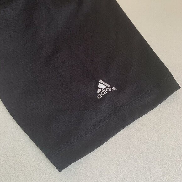 Adidas Polo Shirt Mens 2XL Black Embroidered Logo Business Casual Weekend Golf - Picture 6 of 9
